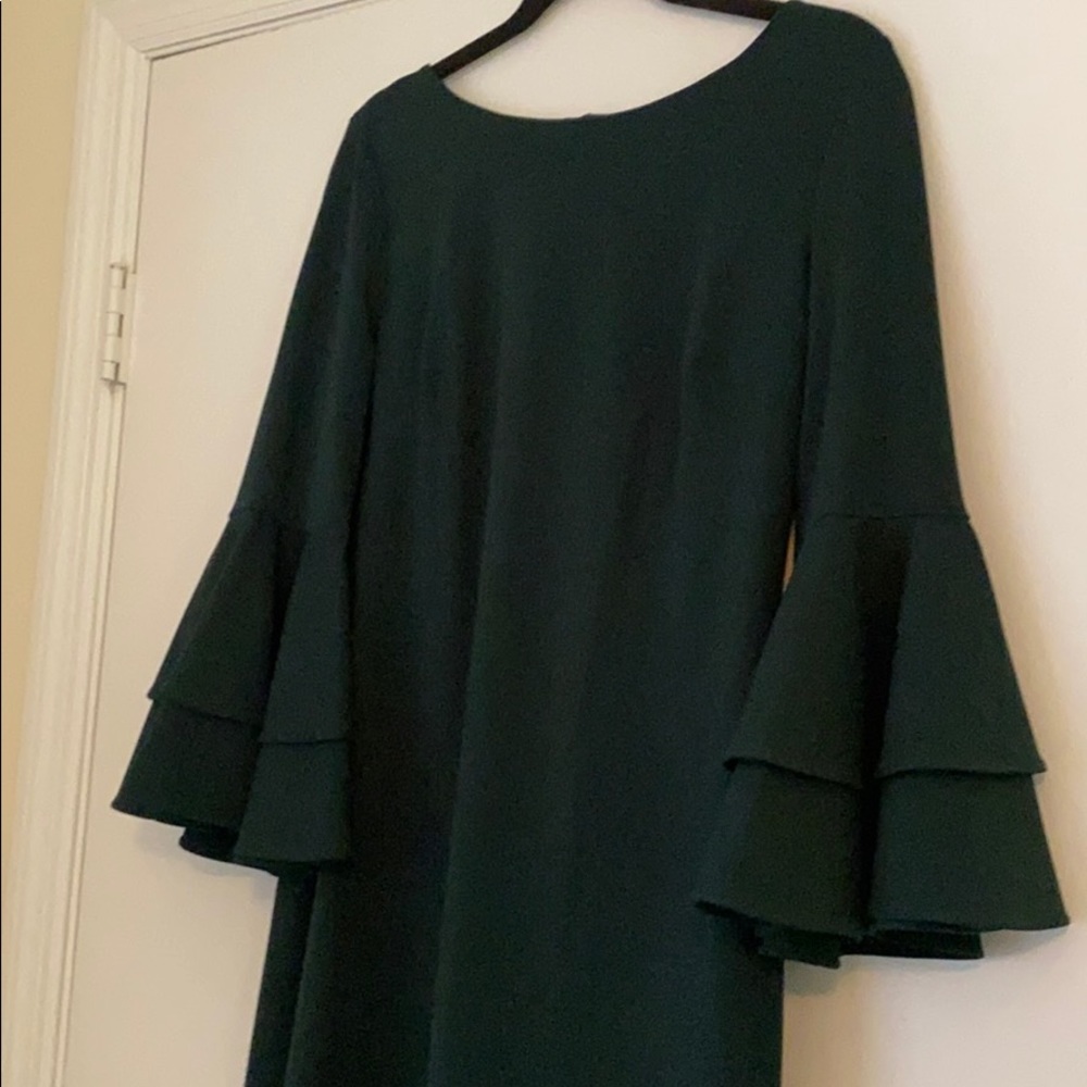 Calvin Klein double tier bell sleeve dress